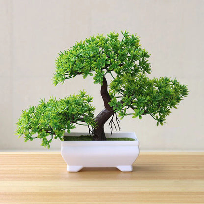 Artificial Tree Bonsai Simulation Plants Pot Plants for Garden Table Home Room Bedroom Decoration Outdoor Fake Plant Ornament