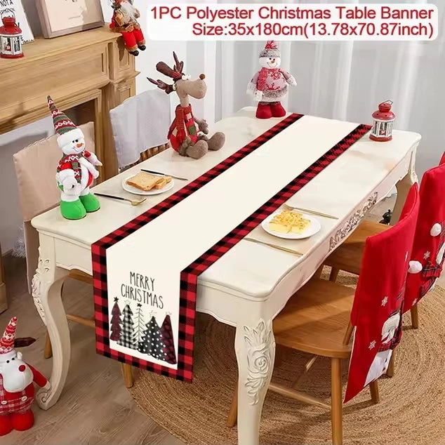 Table Runner Christmas Decoration For Home Decor 2025 Gifts - 39