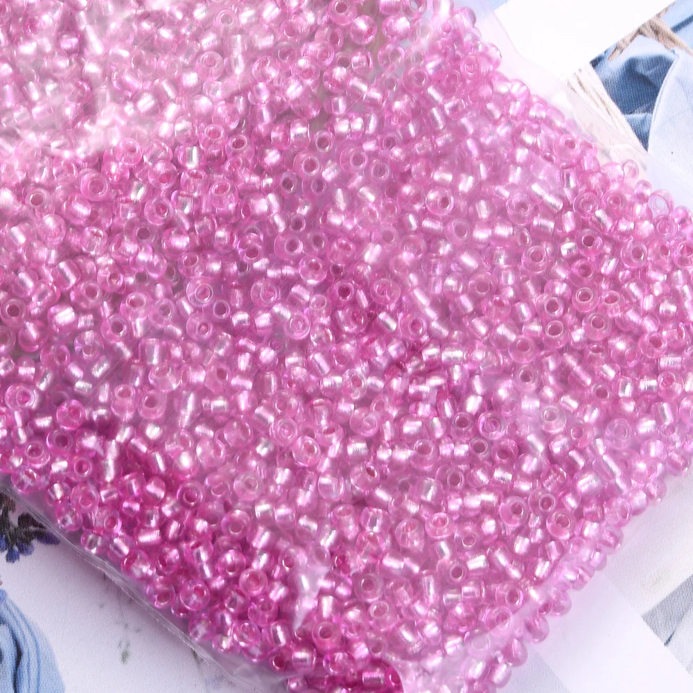 1000/500/200Pcs 4/3/2mm Glass Transparent Seed Bead Spacing Beads For Hand-Beading Diy Jewelry Accessories Bracelet Necklace 