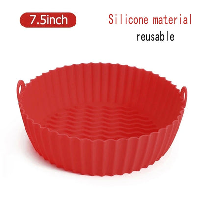 50Pcs Air Fryer Disposable Paper Non-Stick Airfryer Baking Papers Round Air-Fryer Paper Liners Paper Kitchen Accessories - Re