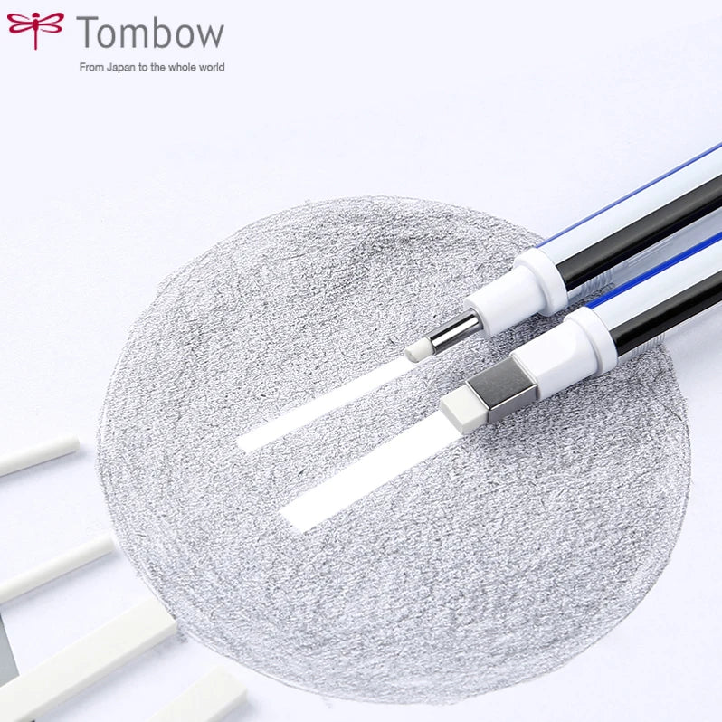 Tombow MONO Zero Eraser Flat / Super Fine Rubber Tip Pen Type Professional High Precision Pencil Eraser For Manga Highlight