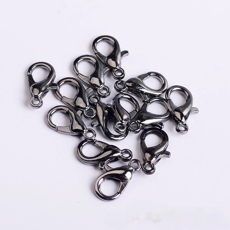 100-200pcs/lot Lobster Clasps Jewelry Making Materials Hooks Chain Closure DIY Accessories Supplies For Bracelets Necklaces
