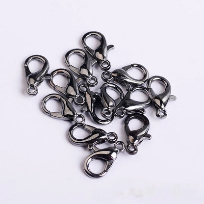 100-200pcs/lot Lobster Clasps Jewelry Making Materials Hooks Chain Closure DIY Accessories Supplies For Bracelets Necklaces