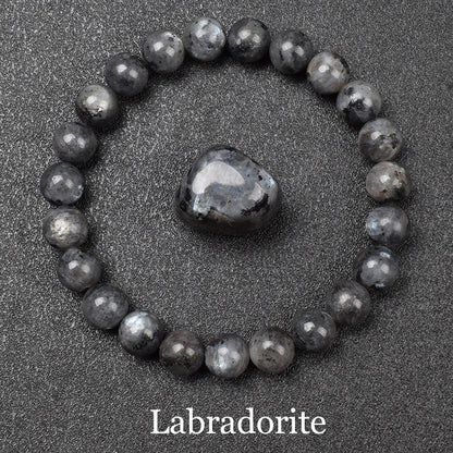 Natural Golden Obsidian Stone Beads Bracelet Men Women Golden Light Rainbow Obsidian Raw Stone Round Bead Natural Energy Jewe