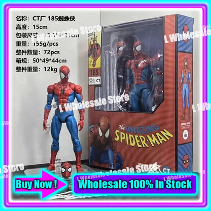 In Stock Mess Toys Superior Symbiote Scarlet Spider Ct Toys Spiderman Daredevil Batman Wolverine Anime Action Figure Gifts To