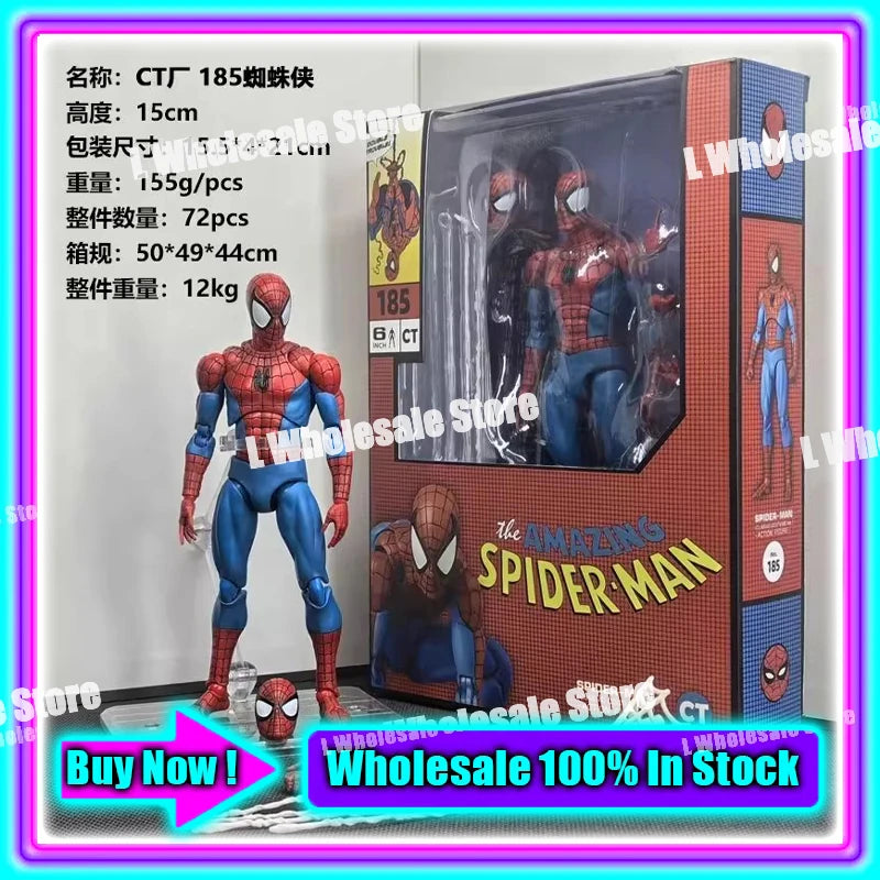 In Stock Mess Toys Superior Symbiote Scarlet Spider Ct Toys Spiderman Daredevil Batman Wolverine Anime Action Figure Gifts To