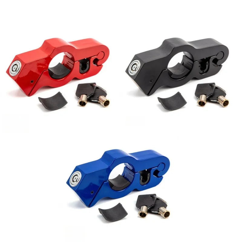 Motorcycle & Bicycle Handlebar Lock Heavy Duty Steel Anti-Theft Lock for ATV/Dirt Bike/Street Motorcycles/Commuter Bikes Univ