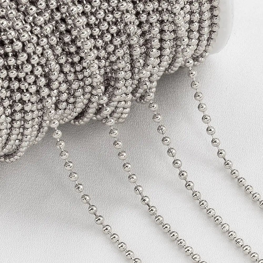 No Fade 2Meters Stainless Steel Chains for Jewelry Making DIY Necklace Bracelet Accessories Gold Chain Lips Beads Beaded Chai