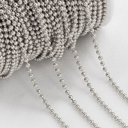 No Fade 2Meters Stainless Steel Chains for Jewelry Making DIY Necklace Bracelet Accessories Gold Chain Lips Beads Beaded Chai