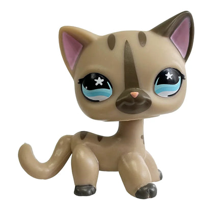 Rare Pet Shop LPS Toy Stands Short Hair Cat Original Kitten Husky Puppy Dog Fox Cute Animal Old Bobble Head Toy - 468
