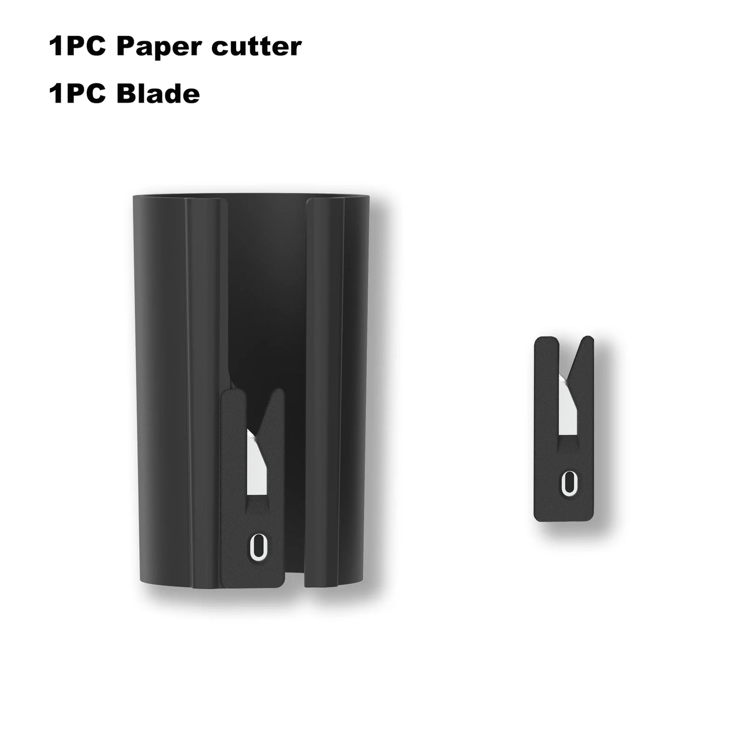 HORN Sliding Wrapping Paper Cutter - Easy-Glide Gift Wrap Trimmer for Christmas & Birthdays, Durable ABS，, Orange/Black - Bla
