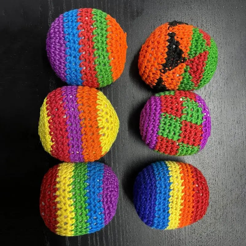 Soft Handmade Sacks for Footbag Juggling Balls Kids Outdoor Toy Safe and Durable for Camping
