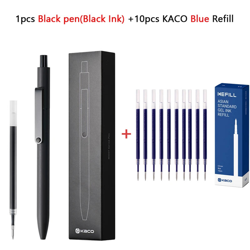 KACO 0.5mm MIDOT Gel Ink Pens, Quick-drying Press Smooth Writing Pen, High Volume for Taking Exams Grading Homework Doing Pap