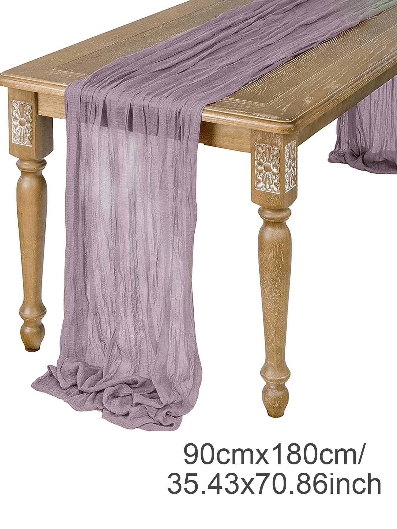 Semi-Sheer Gauze Table Runner Sage Cheesecloth Table Setting Dining Vintage Wedding Party Christmas Banquets Arches Cake Deco