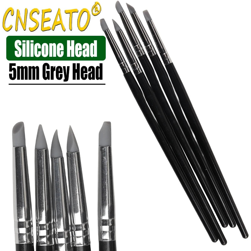 5 Pcs Dental Resin Brush Pens Resin Shaping Brushes For Composite Cement Adhesive Porcelain Teeth Dentist Tools Dentistry Lab
