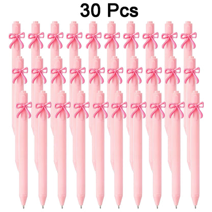 5/10/20/30 Pcs Pink Bow Pens Party Favors For Girls School Birthday Party Office Supply Wedding Butterfly Themed Party Suppli