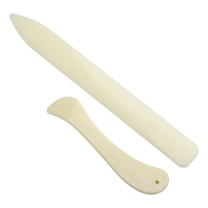 2PCS Leather Working Tool Bone Folder For Leather Craft Scoring Folding Creasing Edges Paper Plastic Handmade Sewing Tools Pa
