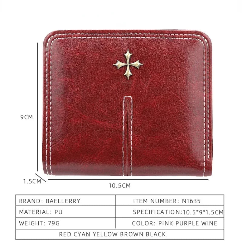 2025 Fashion Slim Women Wallets Mini Card Holder PU Leather Short Desigh High Quality Female Purse Coin Holder Women Wallets