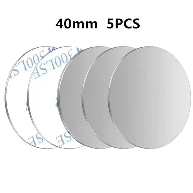 5/10PCS Magnetic Metal Plate Disk Car Phone Holder Stickers Magnetic Patch Sticker for Tablet Mobile Phone Car Stand Mount - 