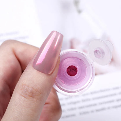 NICOLE DIARY Aurora Nail Powder Pigment Pearl Metallic Rubbing Dust Chameleon Effect Nail Art Glitter Manicure Decoration