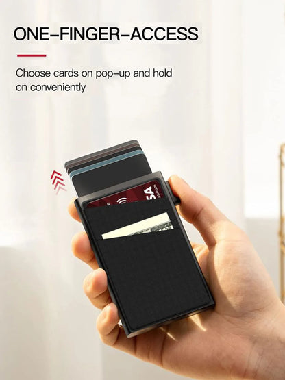 Anti-theft Cards Protectors Card Holder Minimalist Smart Wallet RFID Protection Aluminum Metal Box Cardholder Case Porte Cart