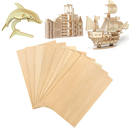 5Pcs/lot Balsa Wood Sheets Ply 100/200/300mm Long 100mm Wide 1/1.5/2/3mm Thick For Craft DIY Project Wood DIY Craft Accessori