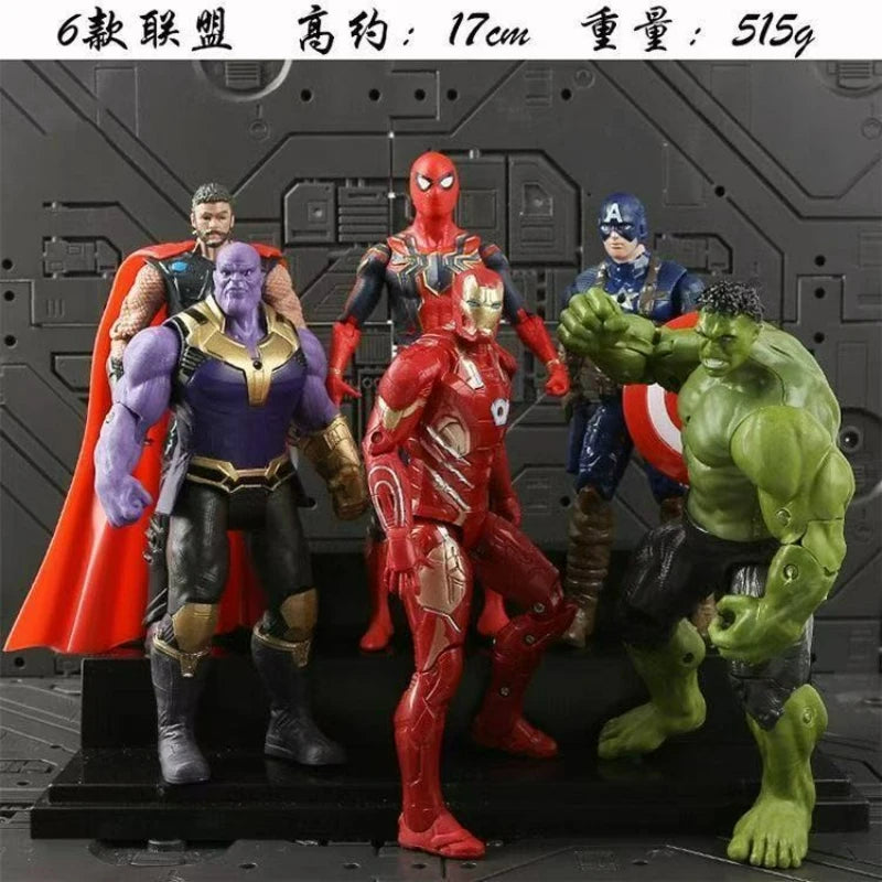 Comics The Avengers Hero Goods, Iron Man, Spider-Man, Hulk, Desktop Decoration Model, Children's Toys, Birthday Gifts.