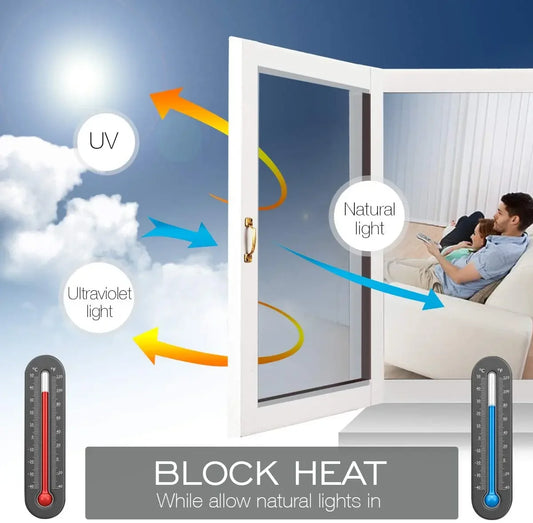 Multi-size One Way Mirror Window Film Privacy Sun Blocking Glass Sticker Heat Control Reflective Film Self Adhesive Window Ti