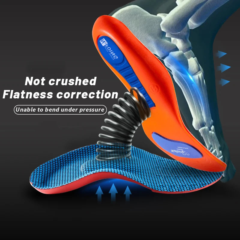 Sport Orthopedic Insoles for Feet Men Women EVA Breathable Shock Absorption Shoes Insole for Running Basketball Sport Care Pa