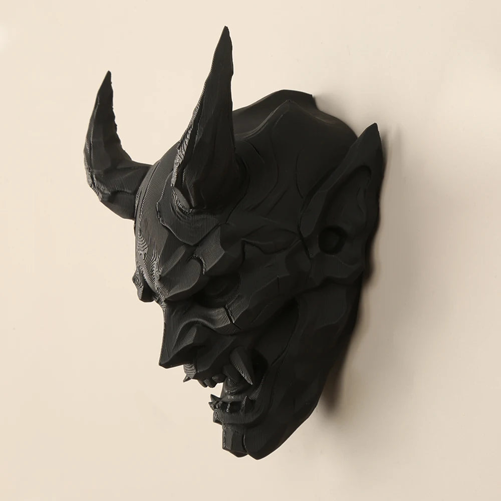 Cross-Border Dark Style Demon Mask Wall Hanging Decoration For Retro-Style Home Wall Art Decor Scenario