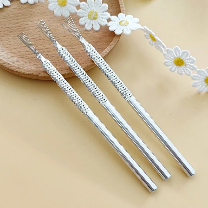 7 Pin Feather Wire Texture Ceramics Tools Polymer Clay Sculpting Modeling Tool DIY Pottery Brush Pottery Tools Cake Accessori