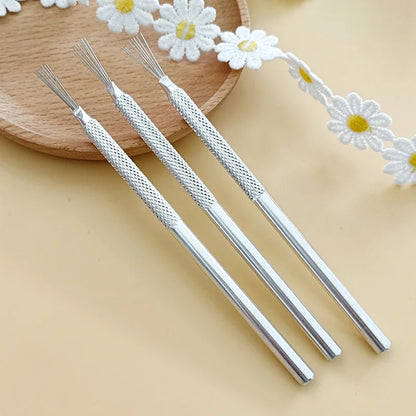 7 Pin Feather Wire Texture Ceramics Tools Polymer Clay Sculpting Modeling Tool DIY Pottery Brush Pottery Tools Cake Accessori