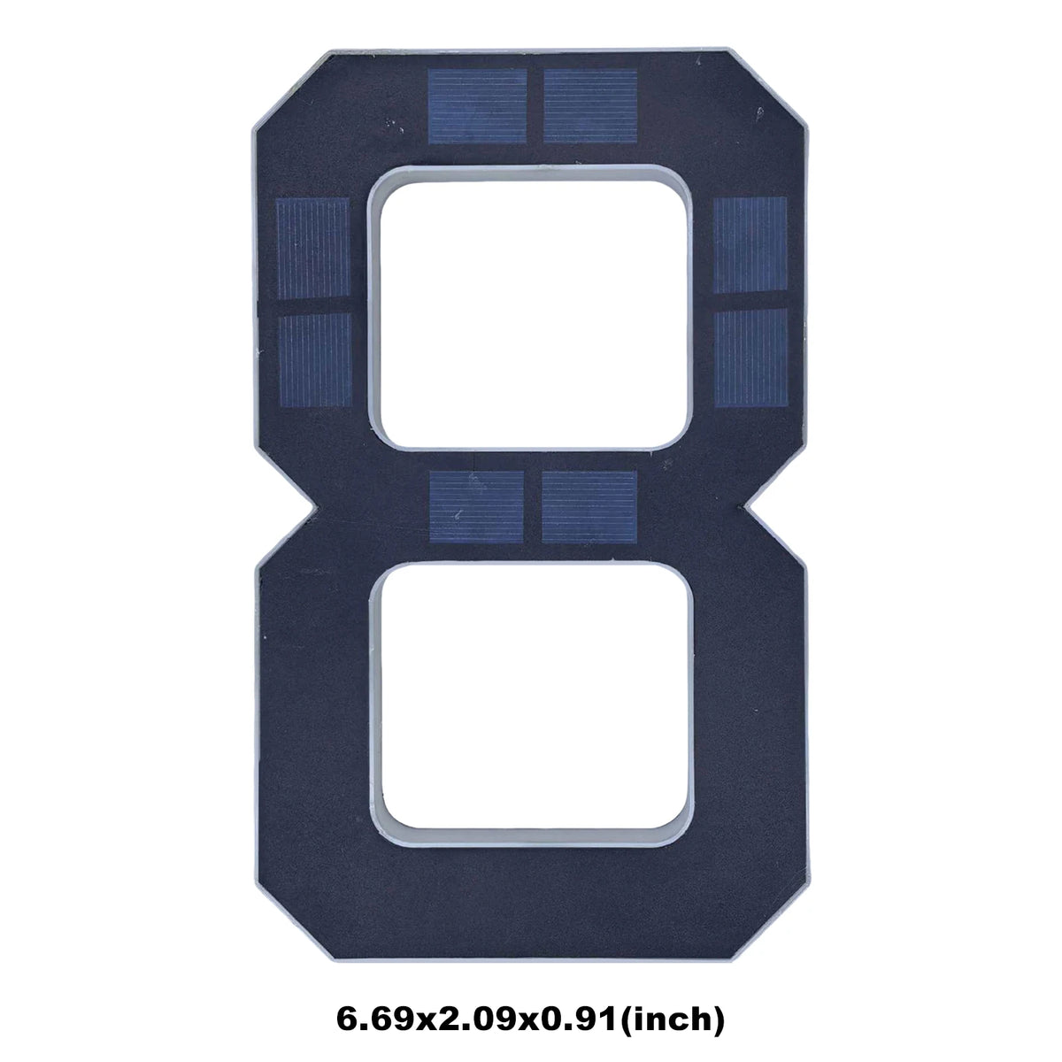 Solar Lighted House Number Outside Light-up LED Address Sign Waterproof Modern House Number Light Address Number for Door Dec
