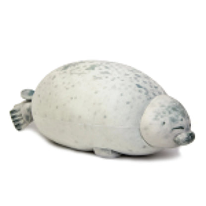 Angry Blob Seal Pillow Chubby 3D Novelty Sea Lion Doll Plush Stuffed Toy Baby Sleeping Throw Pillow Gifts for Kids Girls - Ha