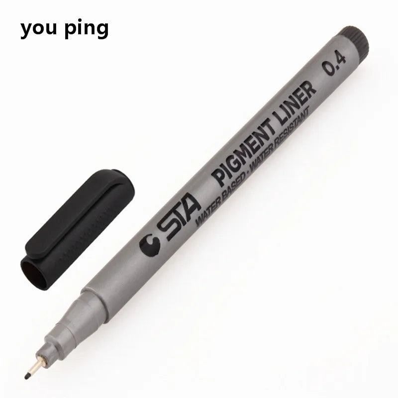 Waterproof Art Markers Brush Pen Sketch Drawing comics Pigment Line Pens Office School Stationery Supplies - 04