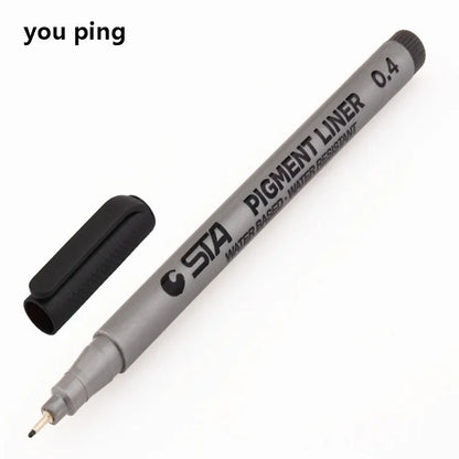 Waterproof Art Markers Brush Pen Sketch Drawing comics Pigment Line Pens Office School Stationery Supplies - 04