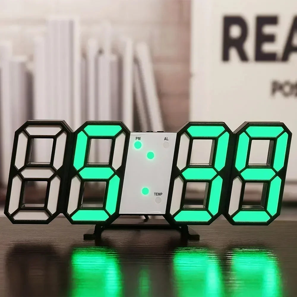Digital Wall Clock Desk Watches Electronic Alarm Modern Home Decoration for Bedroom Decor Interior Led Table Clocks Living Ro