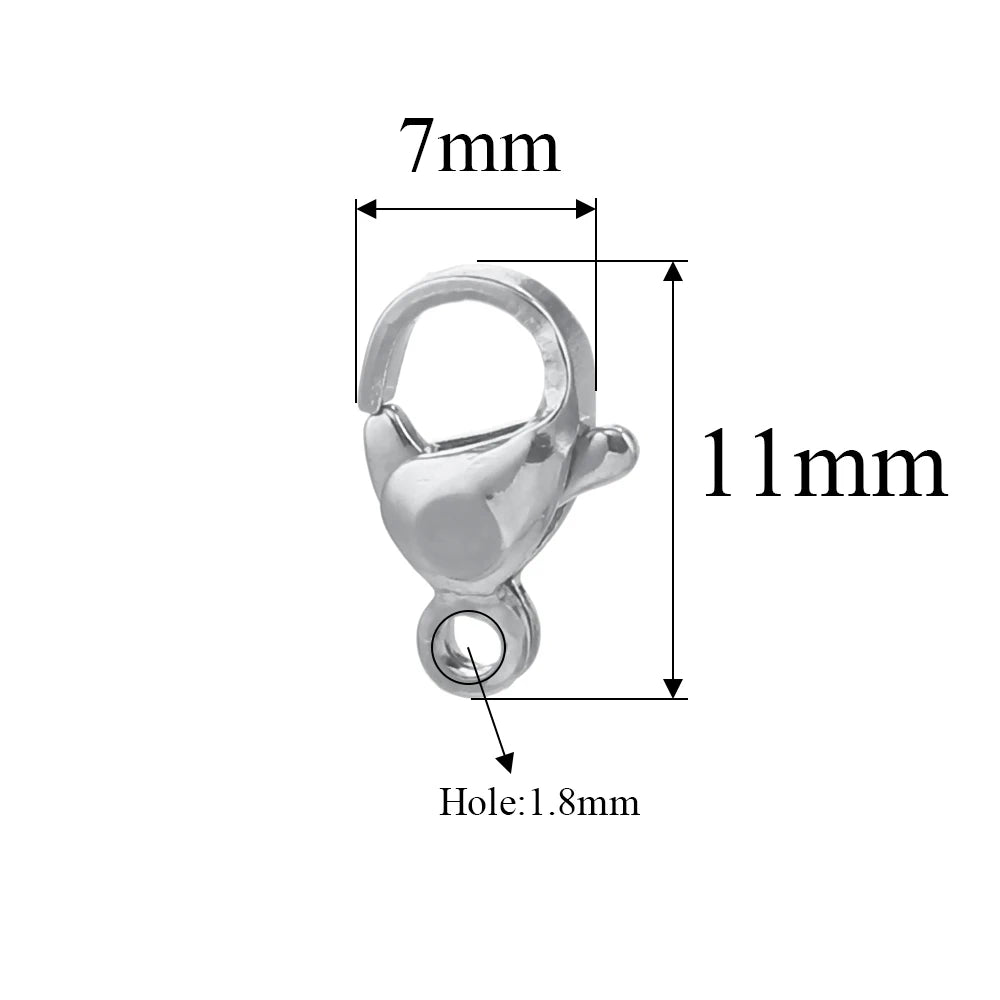 20pcs Stainless Steel Lobster Clasps For Bracelet Necklace,Lobster Clasps With Jump Rings Connectors Clasp DIY Jewelry Findin