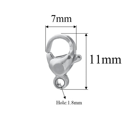 20pcs Stainless Steel Lobster Clasps For Bracelet Necklace,Lobster Clasps With Jump Rings Connectors Clasp DIY Jewelry Findin