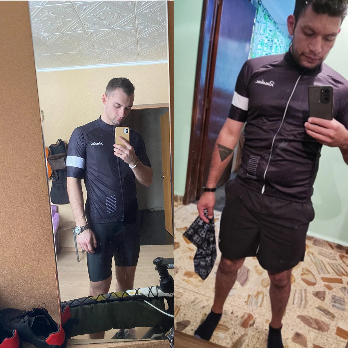 Men Cycling Jersey Raudax Classic Black Cycling Racing Tops Short Sleeve Cyclist Clothes Shirt Maillot Summer Bicycle Bike We