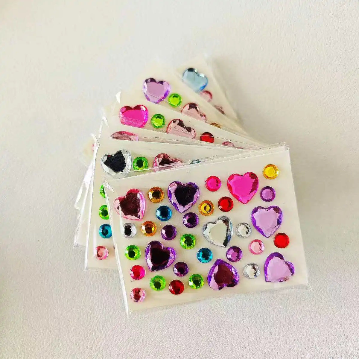 10 style colorful diamond mini sticker accessories DIY acrylic three-dimensional decoration children's and students' - 10 pie