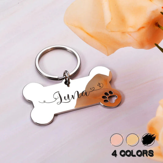 1pc Creative Custom Text The name of the love wavy line Personalized Dog Tags Customized Dog Collar With Name For Dog Tag Nam