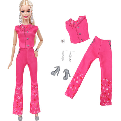 New Fashion Doll Dress Daily Outfit Girl Party Skirt Cute Mini Gown With Bag Clothes for 1/6 Doll DIY Accessories Baby Toys -