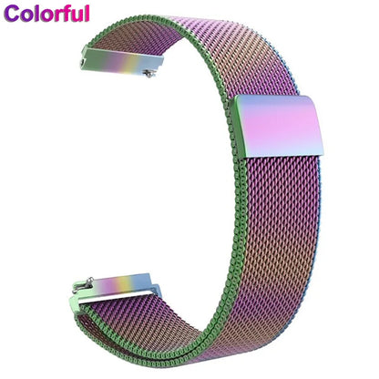 18mm 20mm 22mm Metal Strap For Garmin Vivoactive 3 4 4s 5 6 Band Watch Venu 2 2s 3s SQ Bracelet Venu 4 41mm 45mm Milanese Loo