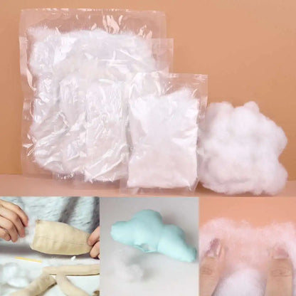 20-200g/Lot Doll Stuffed Cotton Toys PP Cotton Pillow Filling Premium Polyester Fiber Stuffing High Elastic Filler DIY Handma