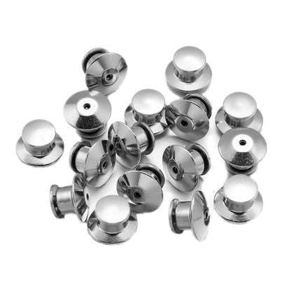 10/30/50pcs Safety Brooch Lock Metal Pins Back Keeper Caps Clasps For DIY Jewelry Making Accessories Findings Supplies Crafts