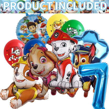 PAW Patrol Birthday Party Decor Tableware Tablecloth Plates Cup Balloons Baby Shower PAW Patrol Party Supplies Kids Favors Gi