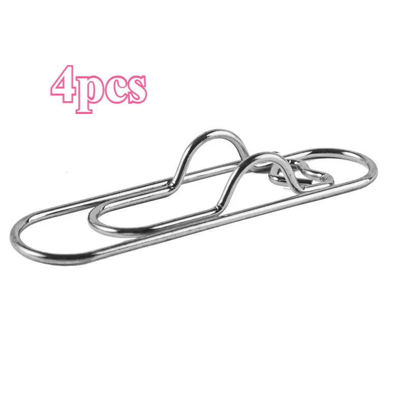 4Pcs Multifunctional Love Pen Clip, Portable Hanging Pen Button Fixed Seat Paper Clip for Notebook Stationery Accessories - s