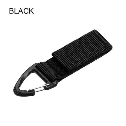 1/2/3Pcs Tactical Hanging Key Hook Clip Clamp Buckle Nylon Webbing Molle Belt Carabiner Outdoor Strap Climbing Accessories