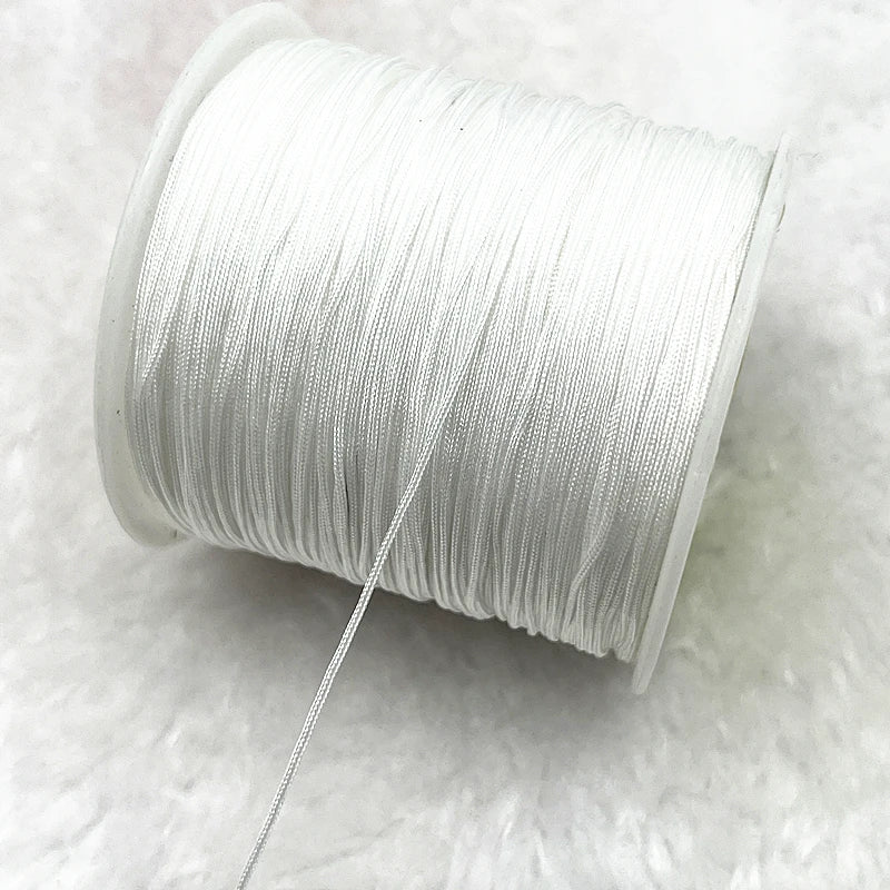 NEW 0.4/0.8/1.0/1.5mm Nylon Cord Thread Chinese Knot Macrame Cord Bracelet Braided String DIY Tassels Beading Shamballa Threa